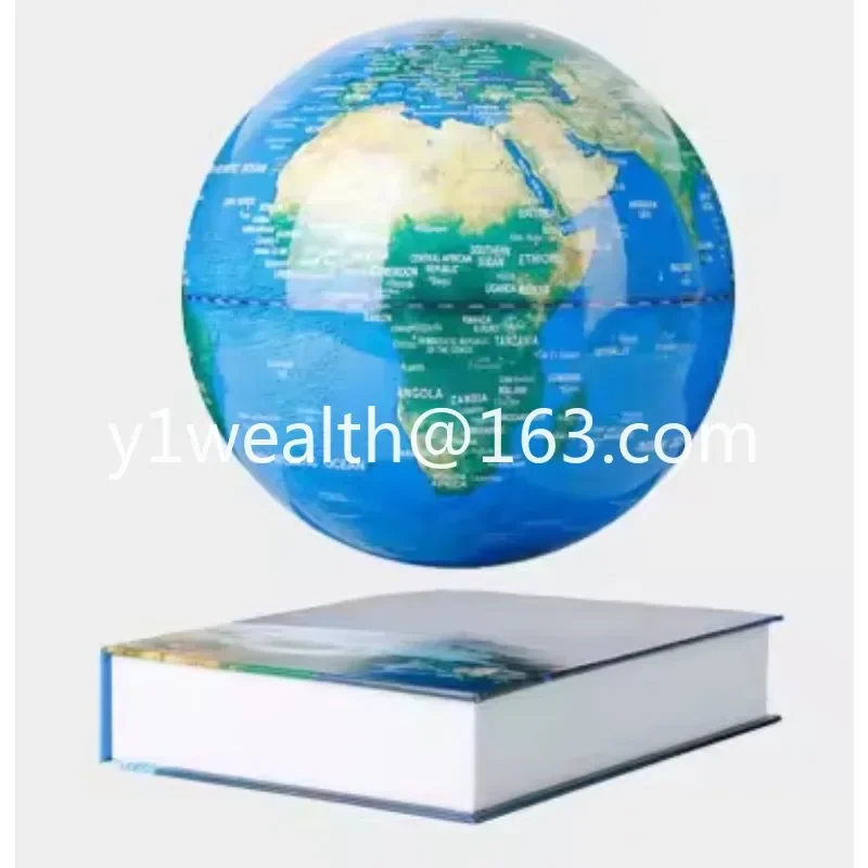 Teaching Illuminated Tabletop Terrestrial Magnetic Levitation Floating 20cm 8 Inch Educational Rotating World Globe