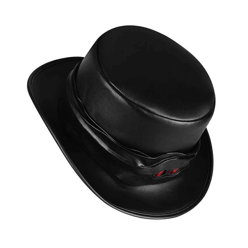 Chapeau Steampunk Oeil de Chat pour Femme, Sorcière Médiévale, Magique, Cosplay, Anime, Gothique, Cuir Vintage, Halloween, Carnaval, MasTim ade, Équipement de Sauna