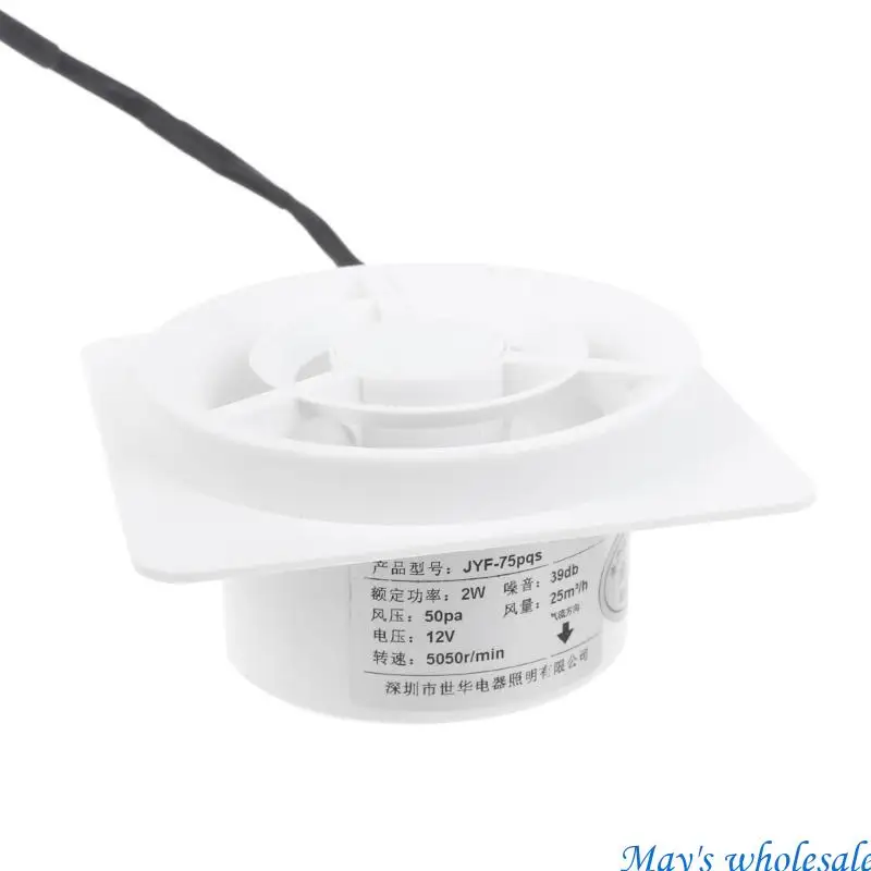 60 مللي متر مروحة العادم المنزل مضمنة الأنابيب مروحة قناة للحمام النازع التهوية المطبخ المرحاض جدار الهواء النظيف التهوية 448A #3