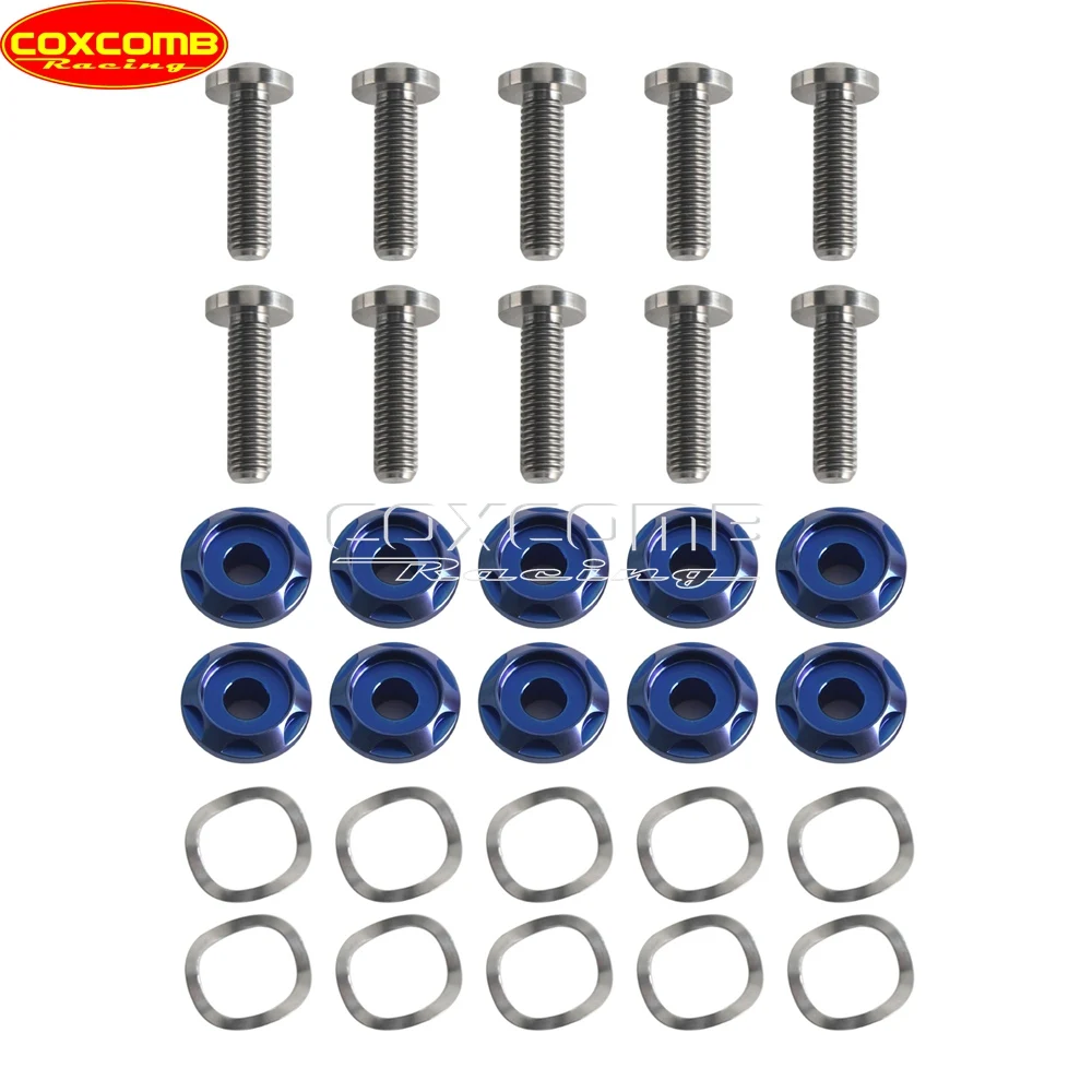 Motorcycle OEM41500196 Replacement 10 Pcs Titanium Brake Rotor Hardware Kit For Harley Street Glide Road Glide 2024-2026 Touring