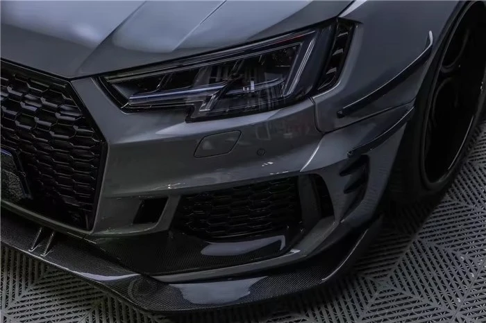 FOR RS4 Body Kit for  RS4 Upgraded BC Style Front Lip Side Skirt Diffuser Spoiler Hood Wheel Arch