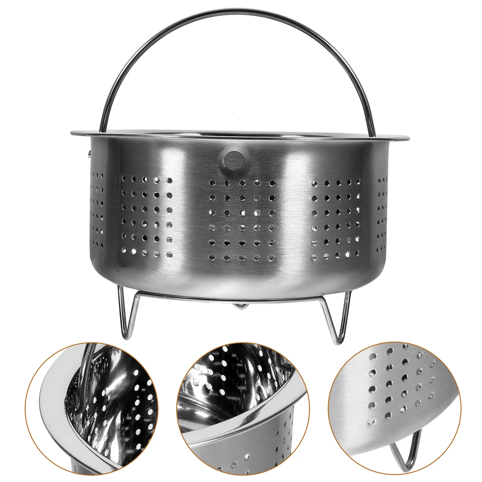 

Stainless Steel Rice Steamer Electric Cooker Strainer Lining Supplies Baskets Travel Air Filter for Home