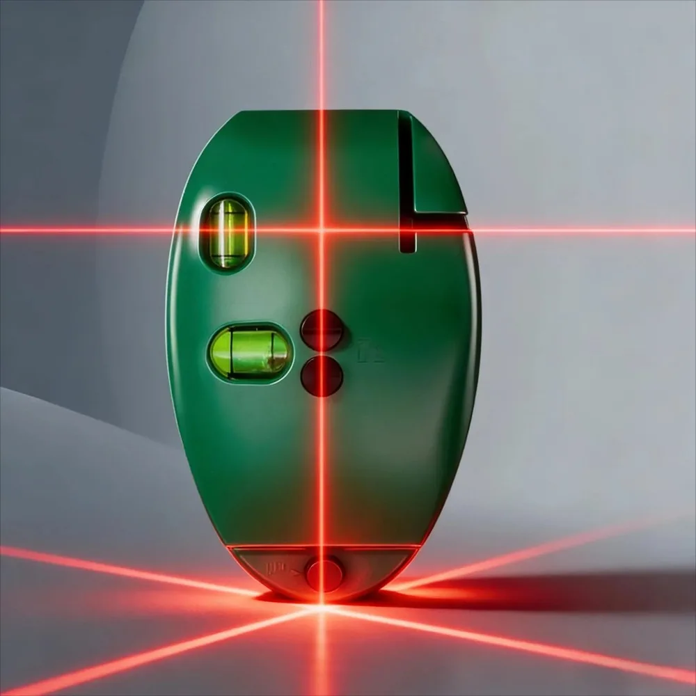 90 Degree Laser Level Electronic Infrared Line Level High Precision Long Distance Wall Level Tool Battery Powered Portable Measu