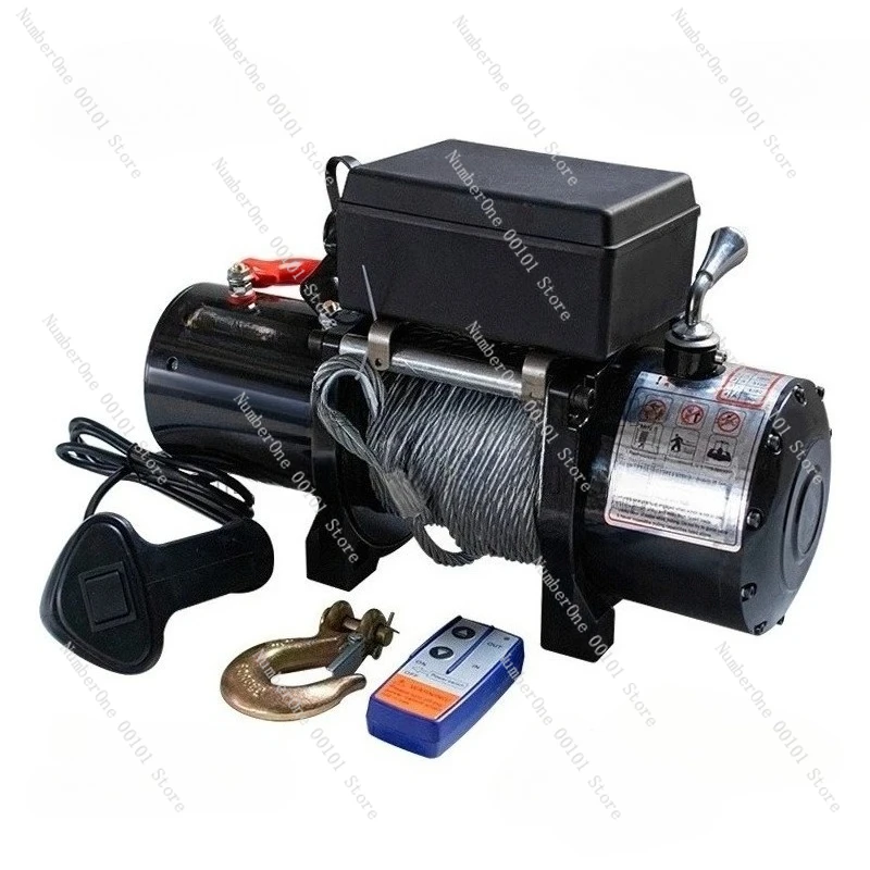

Vehicle Self-rescue Off-road Winch 3000lbs 12V 24V Off-road Vehicle Winch Electric Winch Traction for Vehicle Crane