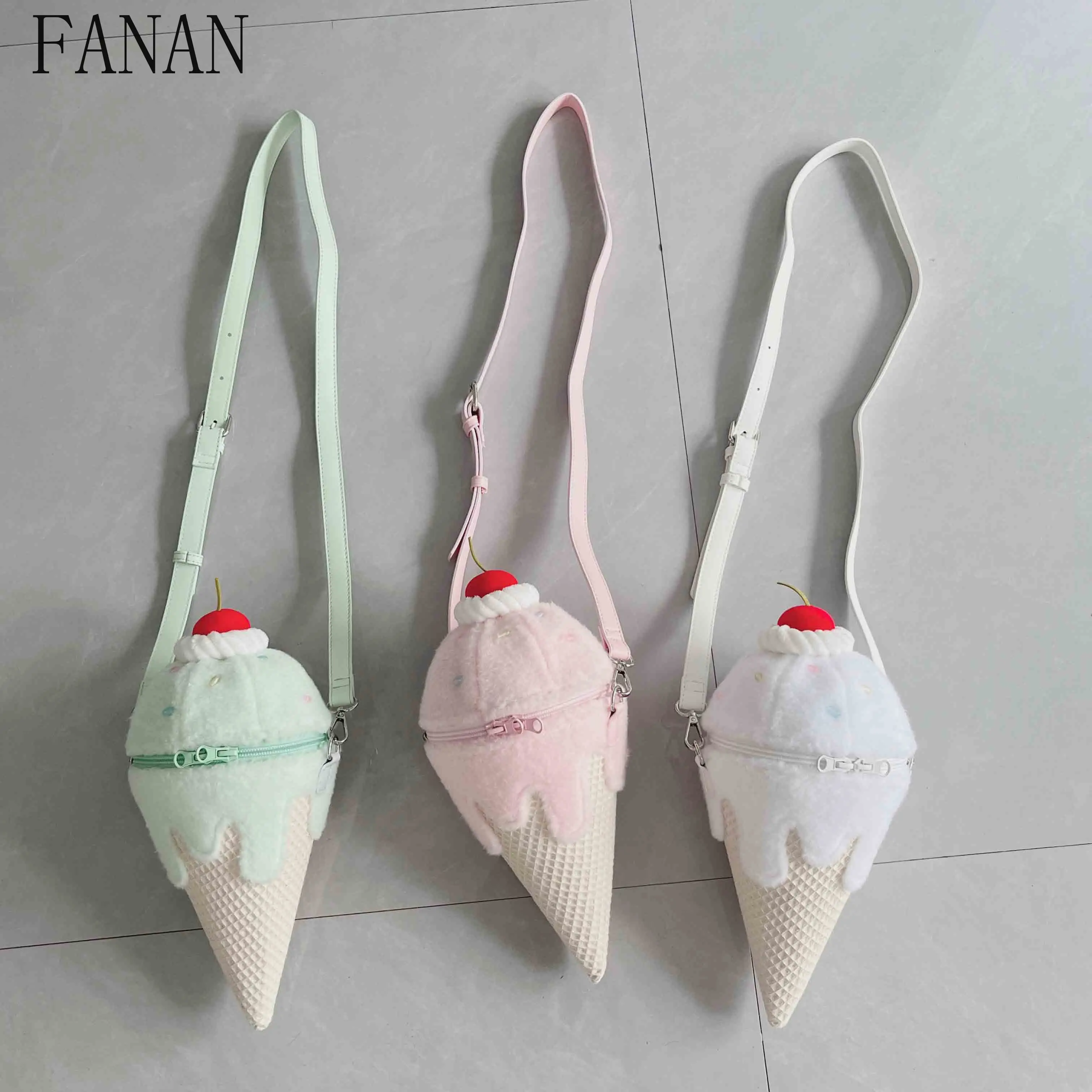 

Kawaii сумка для мороженого, оригинальная мода, милые и милые повседневные сумки через плечо в стиле Лолиты для женщин, новинка 2023 года