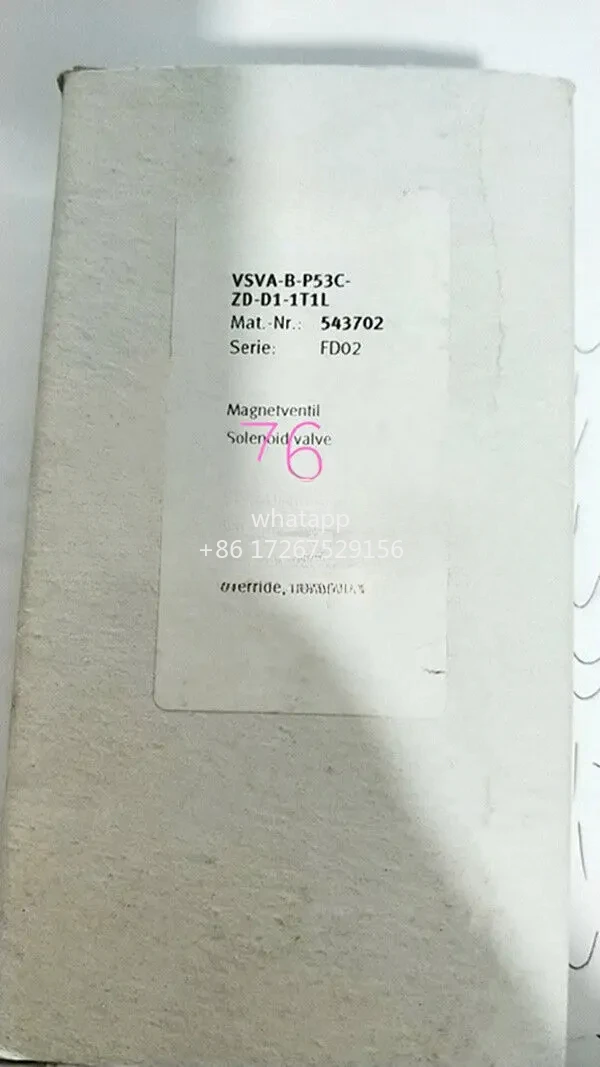 

1pcs New Brand new ones VSVA-B-P53C-ZD-D1-1T1L 543702 Solenoid valve