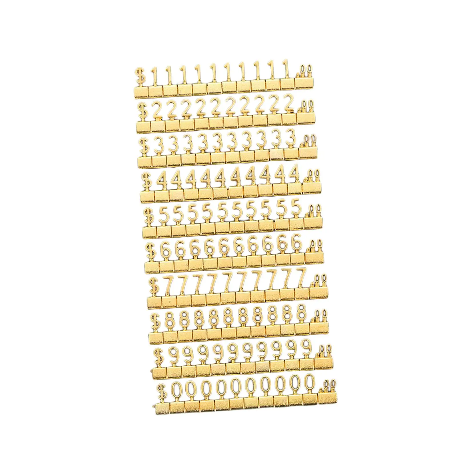 Detachable Digital Price Tags Cubes for DIY Arts Crafts Jewelry Shop Window Pricemarker Labels