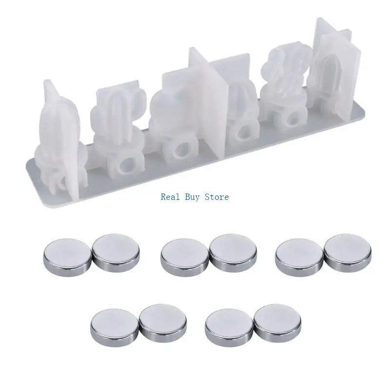 

U13D Irregular Cactus Plant Fridge Sticker Mold Magnet Home Decor Fridge Sticker for Creative Notification Sticker Mold