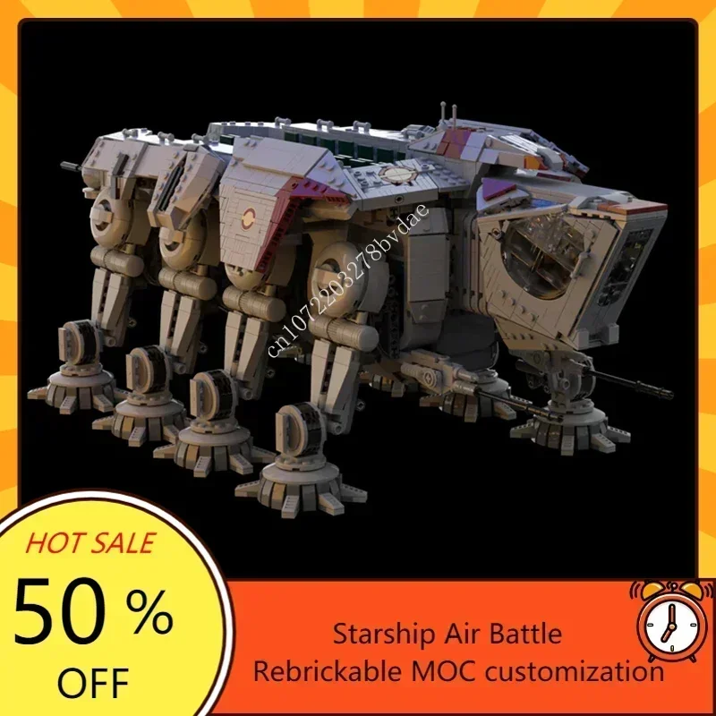 

6000PCS MOC Space Battle Series Republic Dropship AT-OT walker Model Custom Puzzle Technology DIY Assembly Toys Gifts