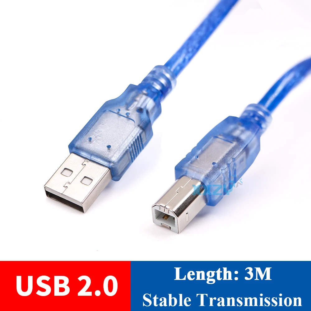 High Speed USB 2.0 Inkjet Printer Cable Computer Wire Extension Cord USB2.0 Data Cable 3M 5M 10M Type A Male to Type B Male