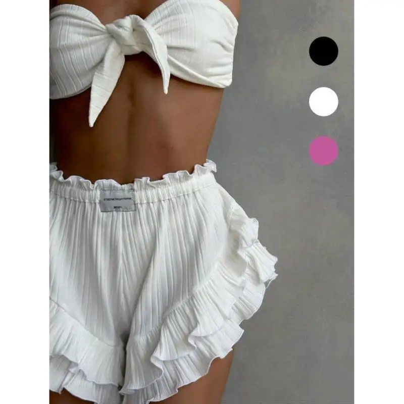 

Women's Two-Piece Set Pure Color ort Rer Suit Casual Sportswear Seven-Quarter Sve Autumn Season Cross-Border New Model