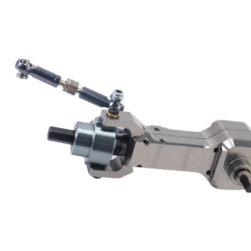 A003 2X โลหะด้านหน้าและด้านหลังเพลากล่องเกียร์สําหรับ WPL C14 C24 C34 C44 B14 B24 1/16 RC รถบรรทุกรถอะไหล่อัพเกรดอุปกรณ์เสริม