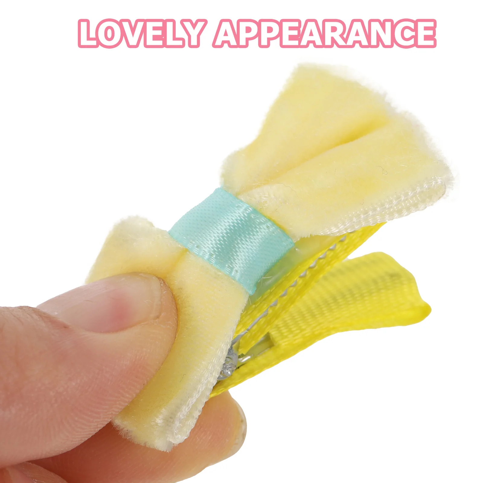 

10Pcs Dog Bowknot Barrettes Fashion Pet Hair Clips Accessories for Small Dogs Cats Comfortable Non Slip Grooming Tool