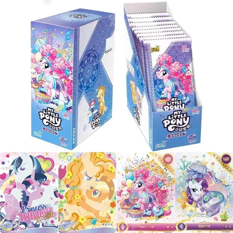 KAYOU Genuine My Little Pony Card Cute Funny Party Friendship Eternal Card Huiyue Pack Rare SGR Collection Cards Princess Card