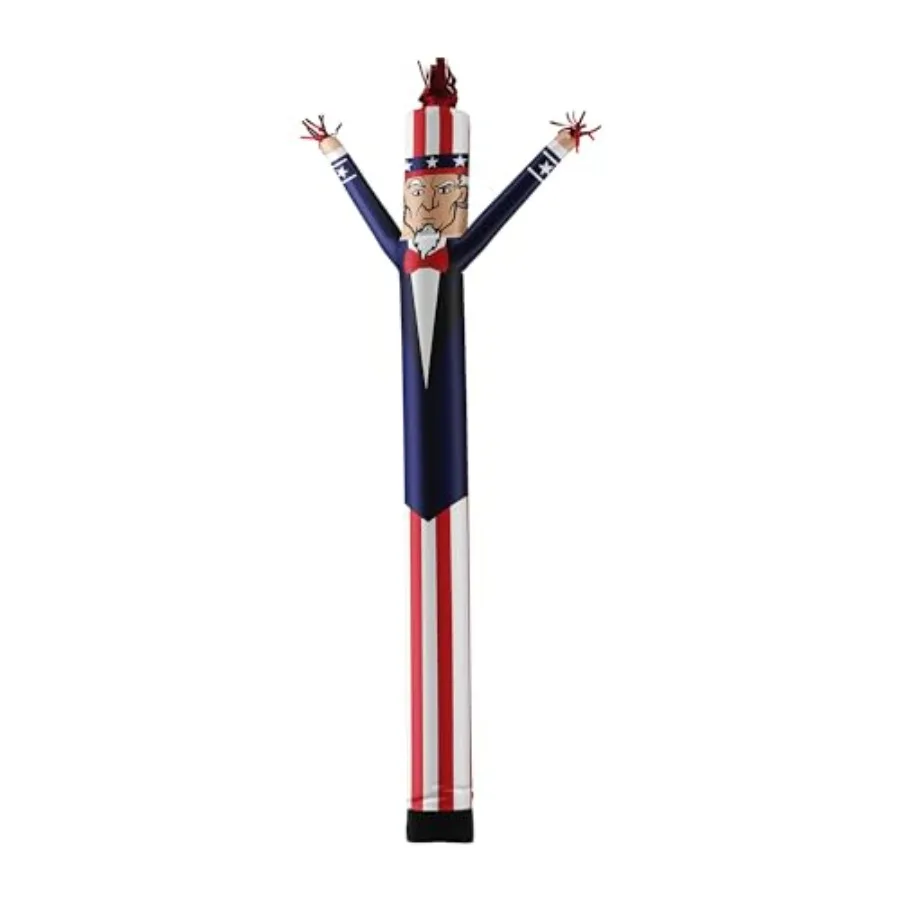 Tubo inflable para bailarines de aire, accesorio para hombre, 20 pies de alto, tubo de baile inflable ondulante extravagante para soplador de promoción de negocios