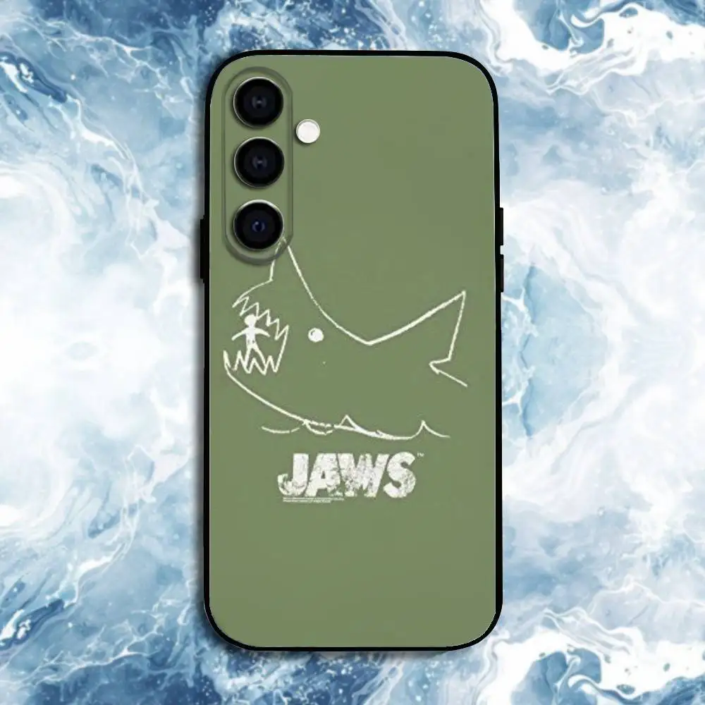Jaws Film Handyhülle für Samsung Galaxy A73, A72, A71, A70, A53, A52, A51, andere weiche schwarze Hülle