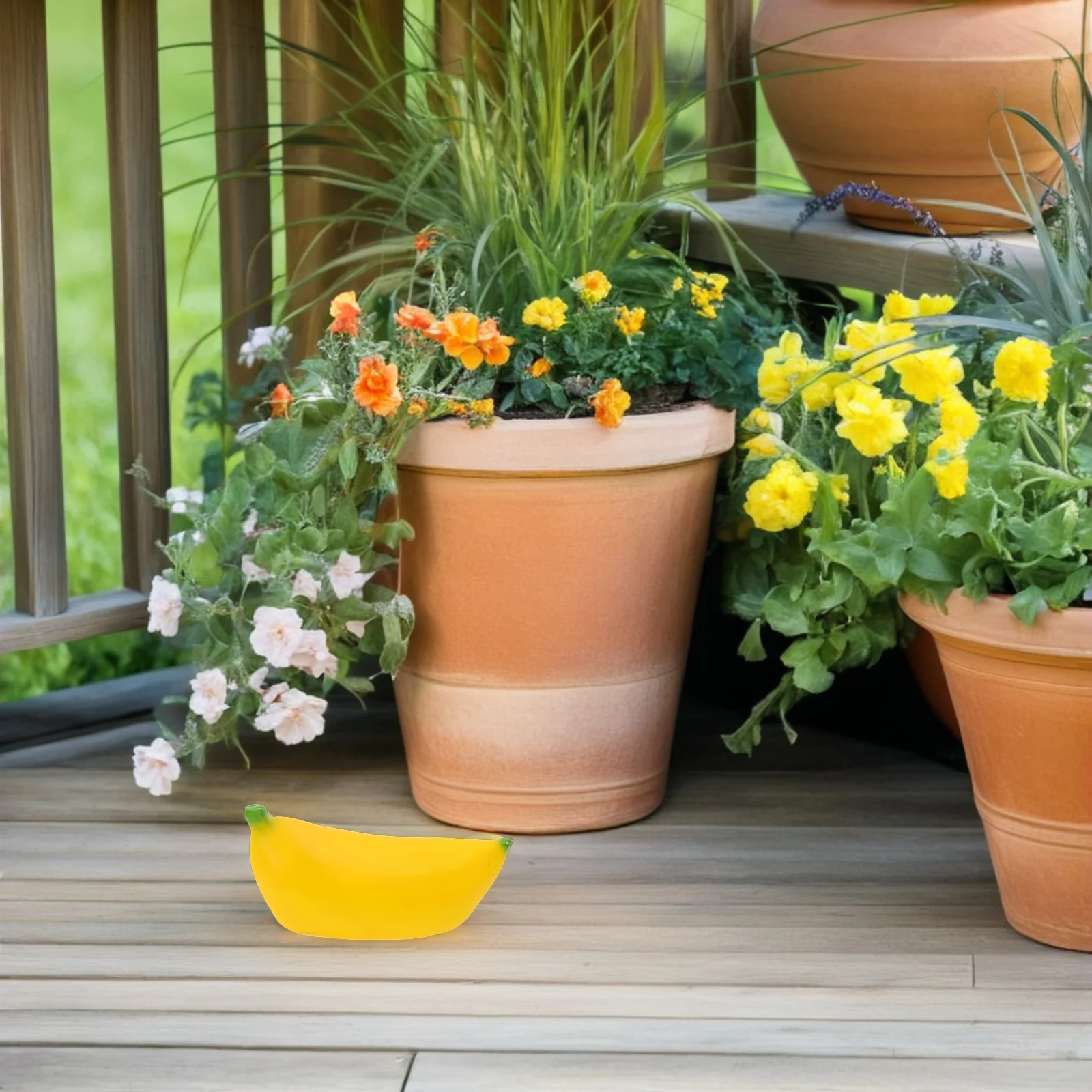 

Outdoor Hider Banana Shape Waterproof Garden Statue Decorative Key Box Hidden Storage Resin Food Holder Hide A Key Outside