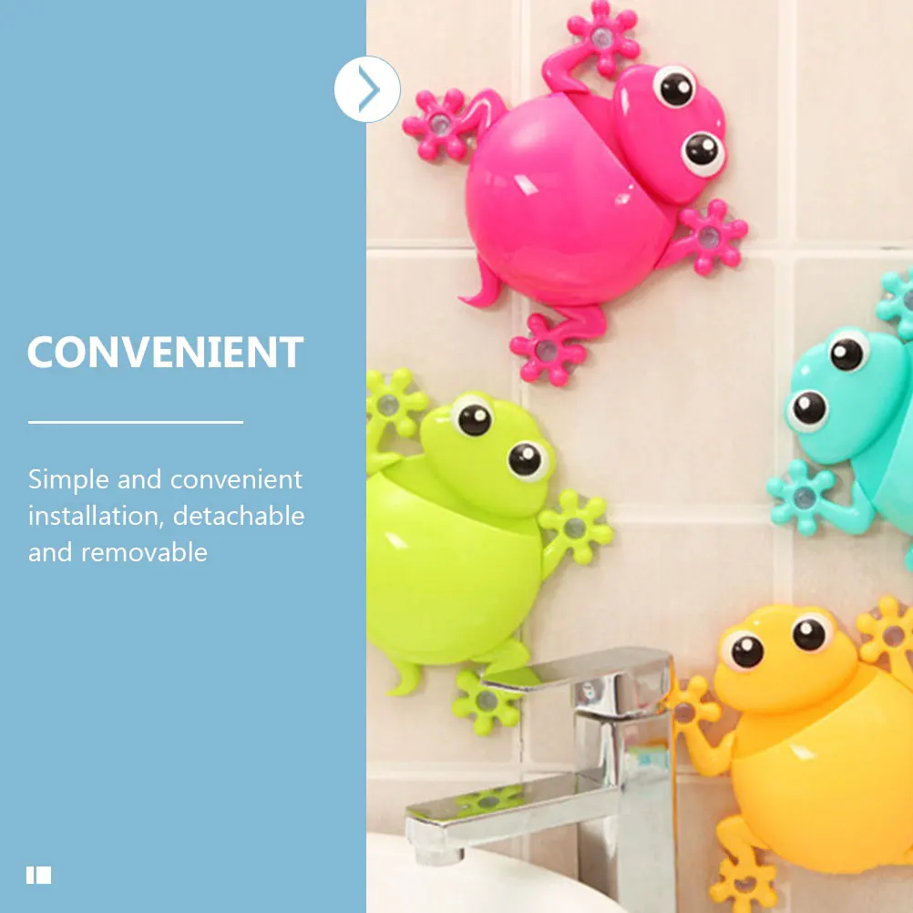 

Plastic Toothbrush Holder s Cartoon Animals Suction Cup Mirror Ceramic Tile Metal Surface Fun Easy Use