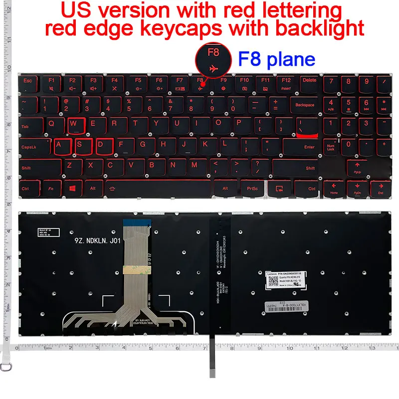Klawiatura do laptopa Lenovo Y7000 2018 2019 Y540-15 Y540-15IRH Y545-15ICH Y730 Y740-14 Y530-15/Y530P/Y530-15ICH/Y530-15ICH-1050 — zdjęcie produktu 2