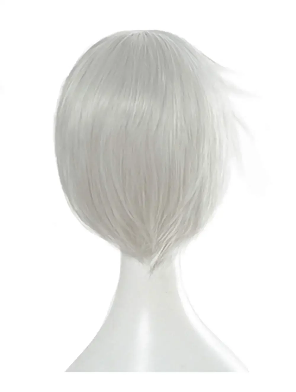 The Promised Neverland Norman Hair Cosplay pour garçons et filles, vêtements de sauna argentés, perruques, accessoires d'Halloween