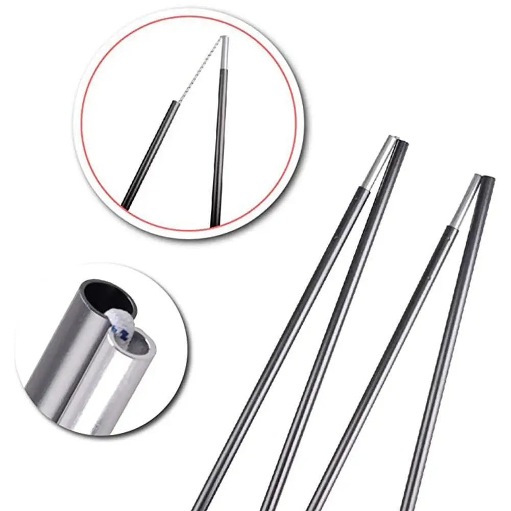 Outdoor Tools Tent Accessories 2pcs Tent Rod Glass Sun Hiking Shelter Tent Kit Replacement Fiber Le Tent Accessories Po Cam G3V0