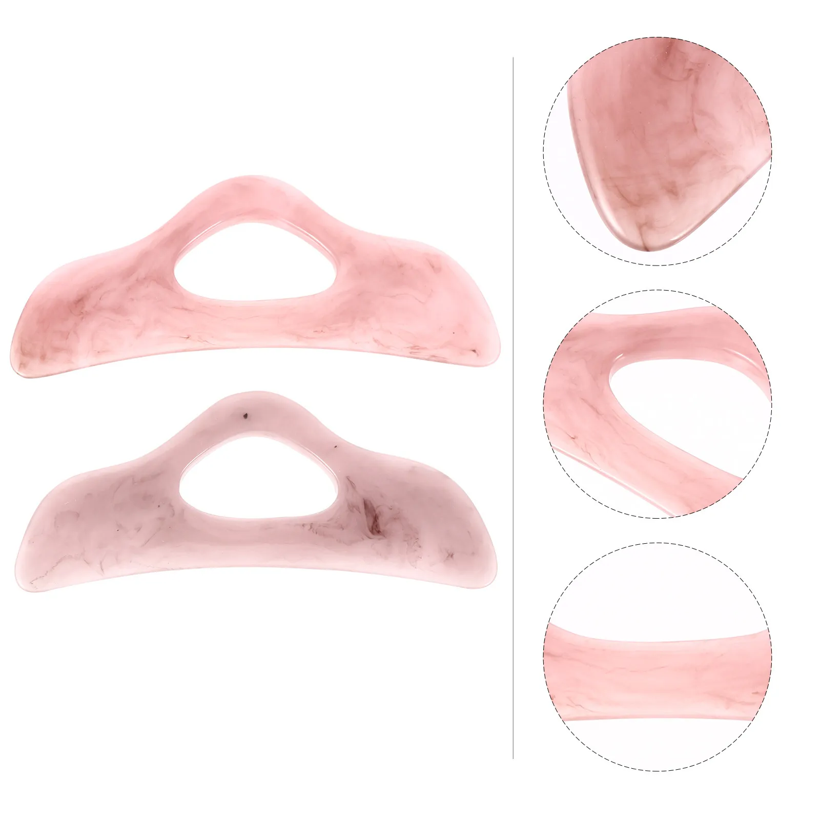 

2Pcs Beeswax Scraping Boards Smooth Massage Scraper for Face Neck Shoulder Foot Muscle Adhesion Therapy Massaging Board