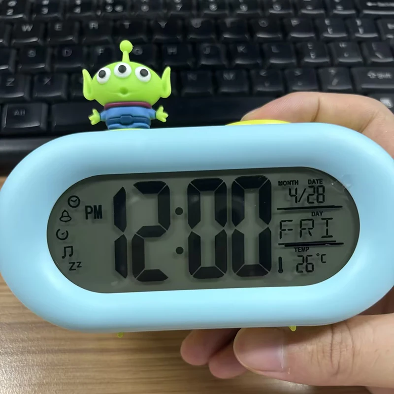 Disney Genuine Children'S Smart Electronic Alarm Clock Doll Voice Control Lighting Is A Must-Have For Students To Get Up