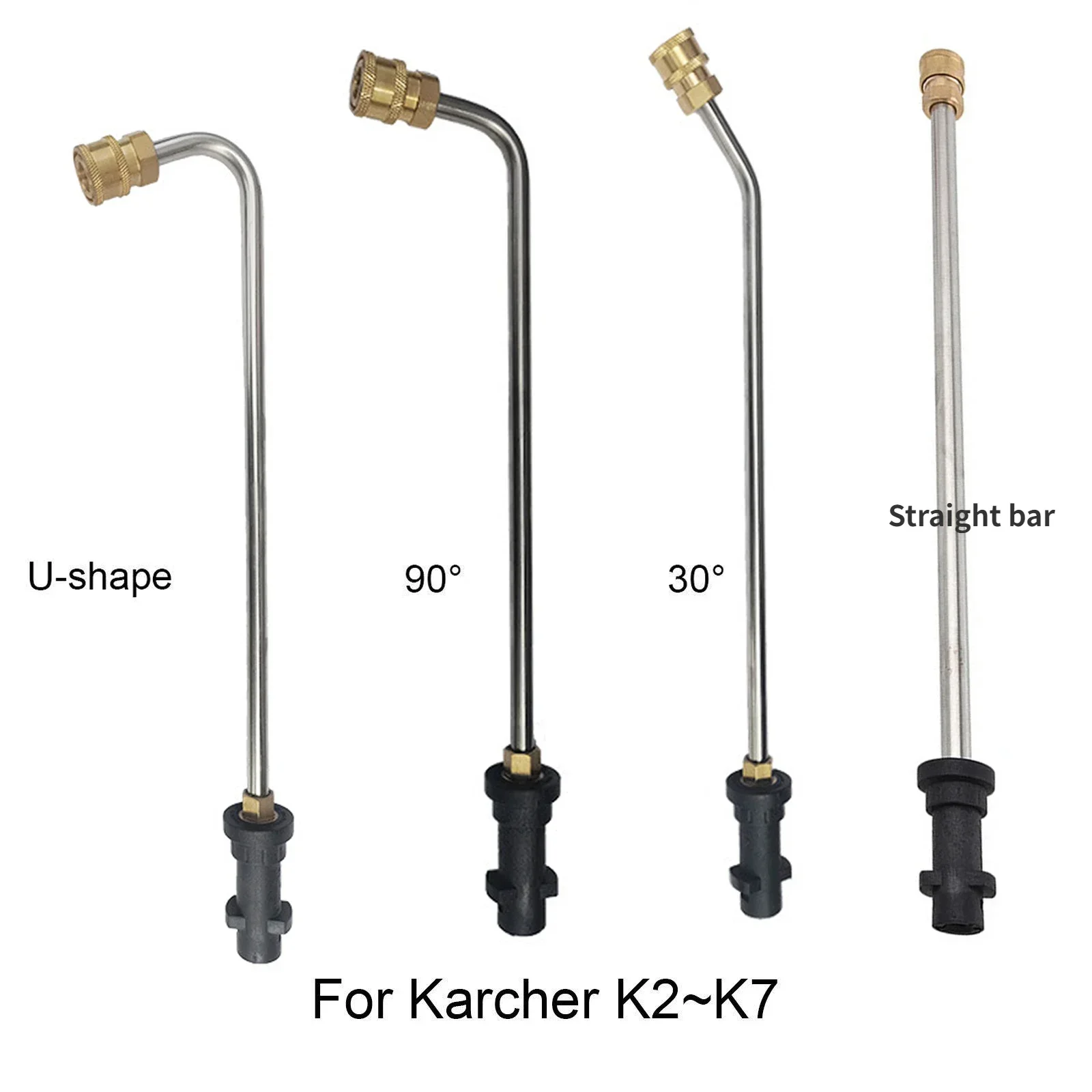 1/4 Inch Rod Jet Car Cleaning High Pressure Water Gun Extension for Karcher K2 K3 K4 K5 K6 K7 with Nozzle