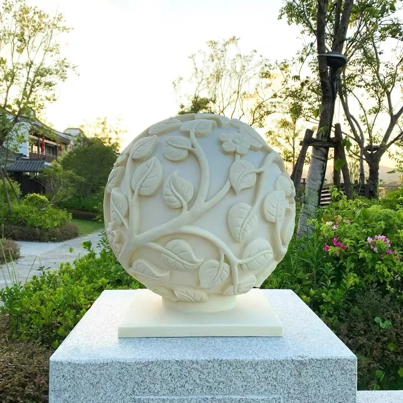 Solar stigma lamp Solar resin lamp, pillar wall spherical engraving hollow lamp
