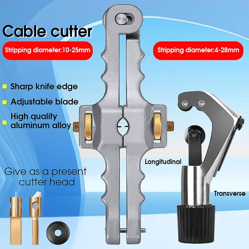 

Longitudinal Opening Knife Longitudinal Sheath Cable Slitter Fiber Optical Cable Stripper SI-01