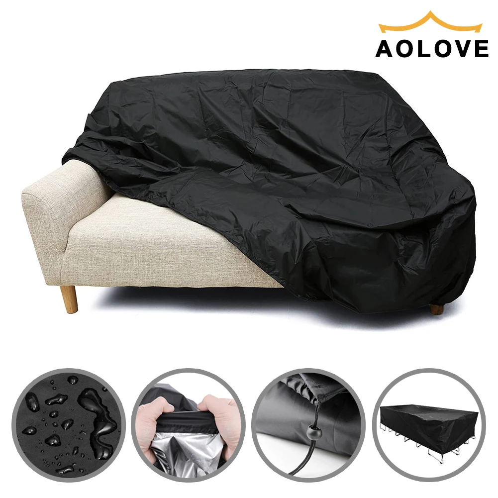 Outdoor Furniture Covers Waterproof Rain Snow Dust Wind-Proof Anti-UV Oxford Fabric Garden Lawn Patio Furniture Set Cover