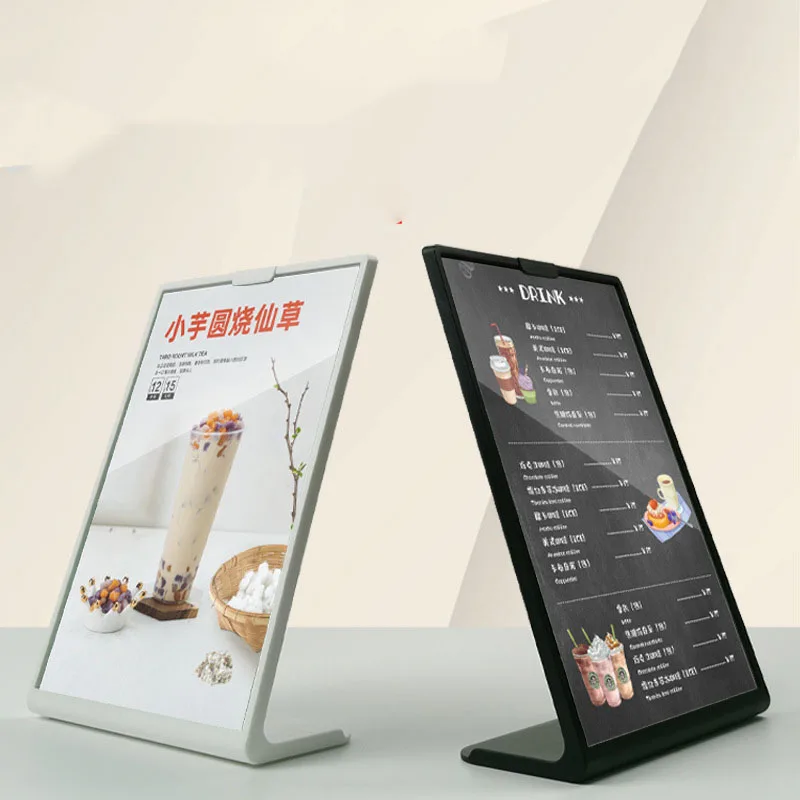 Imagem -05 - Plastic Menu Board Display Board Double-sided Table Card Desktop Water Card Lista de Preços Billboard a4 Table Card