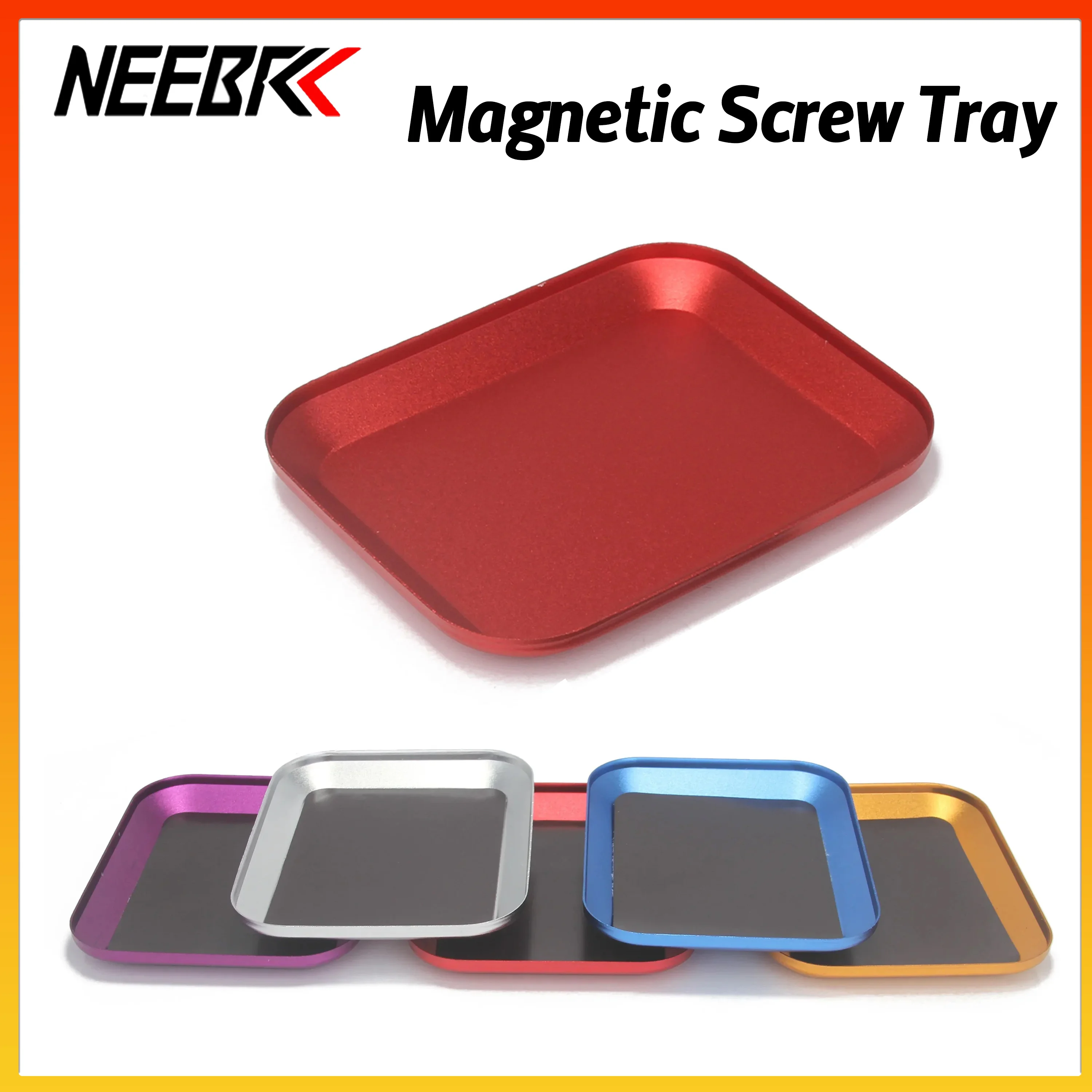 NEEBRC Aluminium Alloy Magnetic Screw Tray Plate Repair Tool for Rc Car Crawler Boat Airplane Model Parts Axials SCX10 D90 D110