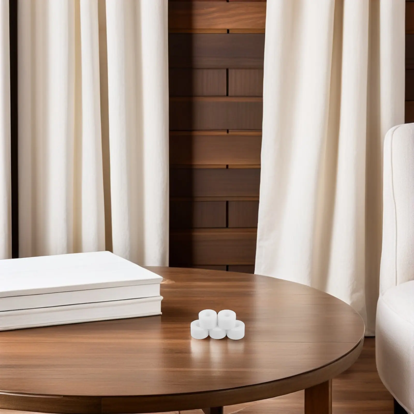 

10Pcs White PU Shock Absorber Bushings Kit for Skateboards Longboards Roller Skates Trucks Pivot Cups Outdoor Sports Shock Pad