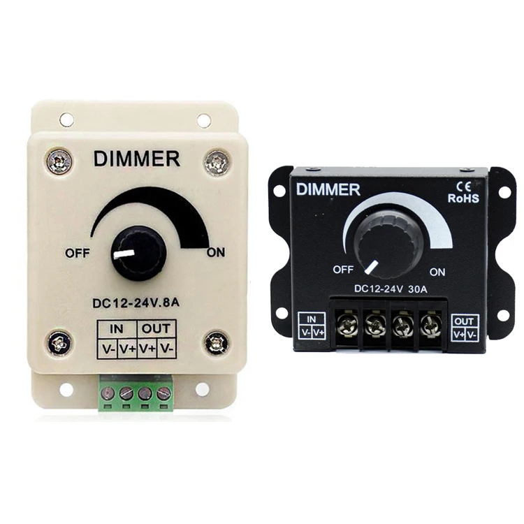DC12V-24V 8A 30A одноцветная светодиодная лента диммер для 5050 3528 2835 lampTape светодиодный контроллер