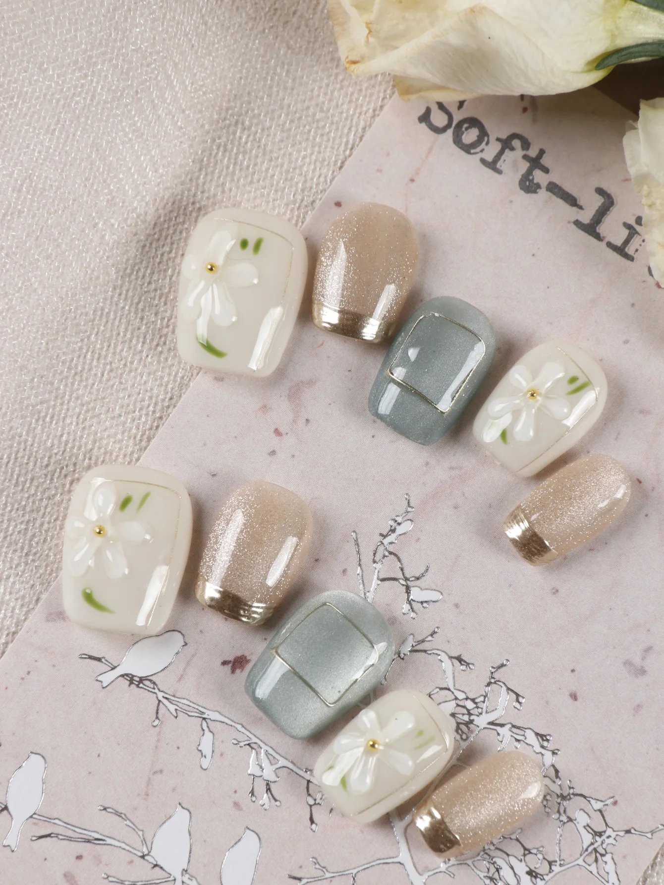 10 faux ongles à presser court - Nail Adhesive Tab avis et prix