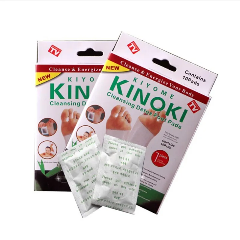 Korea Kinoki Natural Herbal Detox Foot Patch Bamboo Vinegar Weight Loss Patches For Stress Relief Deep Sleep Feet Pads Slimming