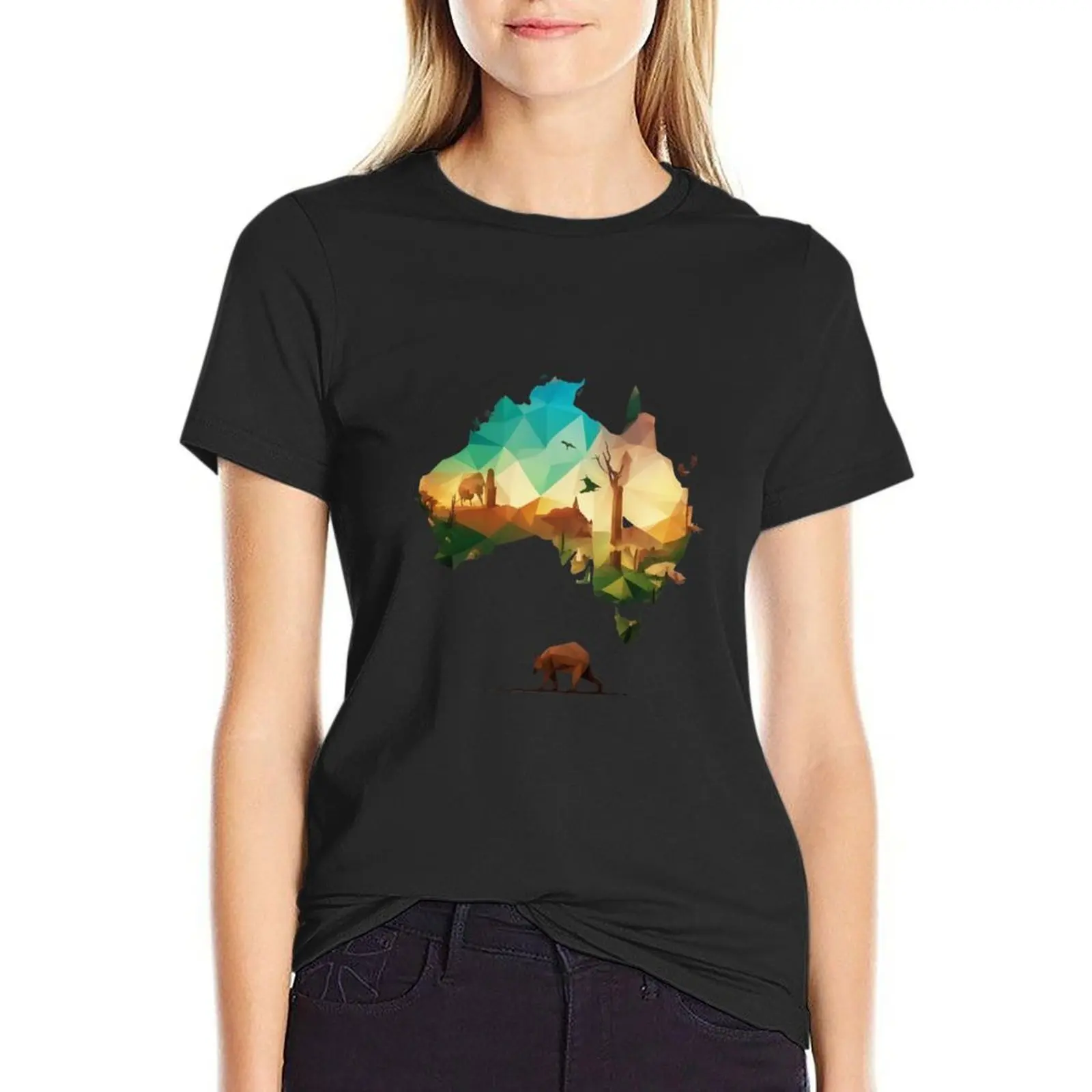 

I love Australia T-Shirt Short sleeve tee Aesthetic clothing aesthetic clothes vintage clothes t shirt Women