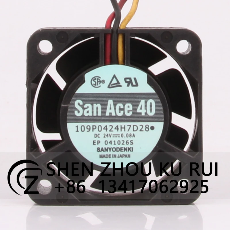 

109P0424H7D2 8 чехол охлаждающий вентилятор для SANYO DC24V 0.08A 40X40X15MM 4CM 4015 преобразователь частоты ЧПУ станки