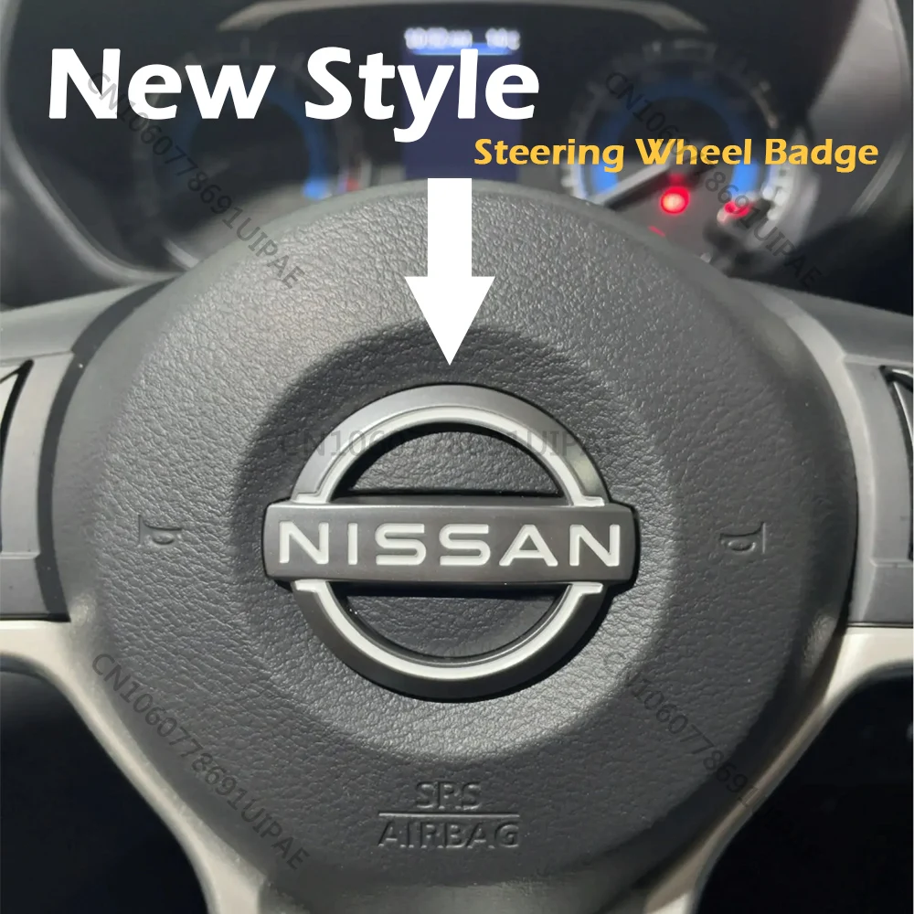Emblema del volante del coche de nuevo estilo para Nissan QASHQAI MURANO X-TRAIL KICKS SENTRA JUKE ALTIMA NAVARA accesorios de logotipo automático