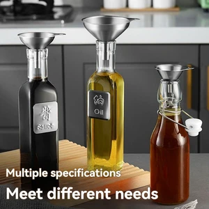 مرشح النبيذ من الفولاذ المقاوم للصدأ ، ملعقة رفع ، قمع ، قطر كبير وصغير ، ملعقة زيت صب ، مطبخ منزلي أفضل 8 مبيعات قمع دجاج - رقم 5