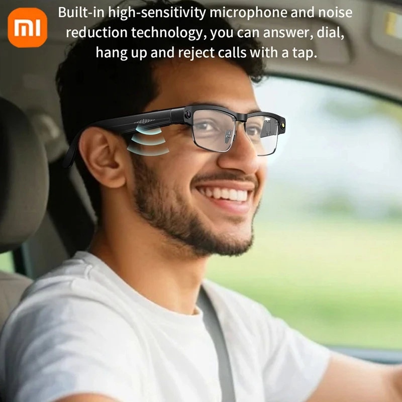 Xiaomi 2025 نظارات ذكية جديدة للرجال والنساء نظارات بلوتوث للتحكم في المكالمات الصوتية والموسيقى نظارات شمسية مستقطبة بالأشعة فوق البنفسجية