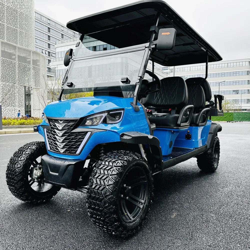 Factory Manufacturer Price 5KW 14 Inch Screen Max 25MPH Off Road Golf Cart 4 6 Person Electric Club Car Golf Cart