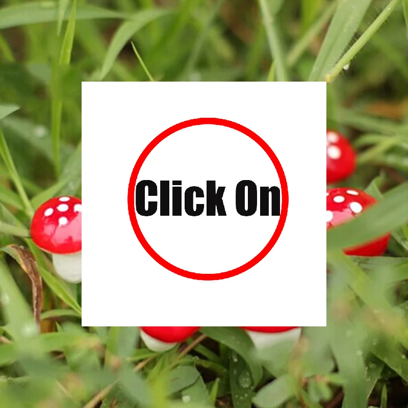 10pcs Mini Red Mushroom Garden Dotted Small Potted DIY Toy House Landscape Bonsai Plant Garden Decoration Wholesale Ornament