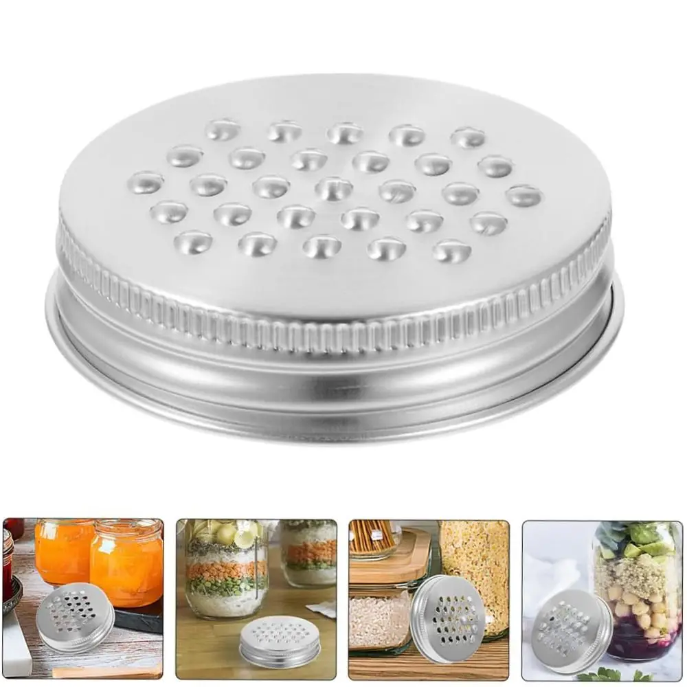 Durable Multipurpose Mason Jar Grater Lid Reusable Grater Cover Cheese Grating Lid Narrow Mouth Jar Covers