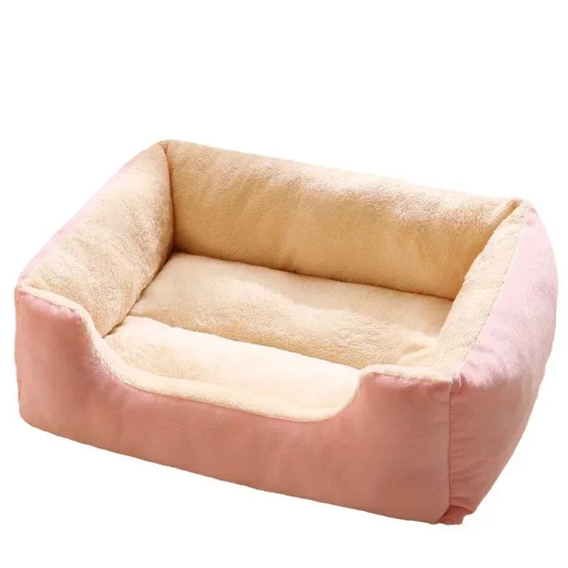 Large Pet Cat Bed Sofa Warm House, dog beds,Square Nest Pets Kennels for Small Dogs Cats Winter Puppy Kittens Sleeping Baskets