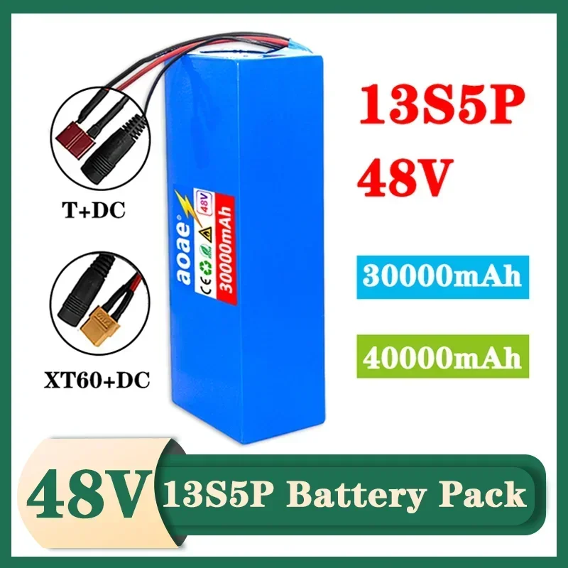 

48V 13S5P 18650 Lithium Battery Pack 30Ah 40Ah Suitable for electric scooters, mountain bikes 250-1000W