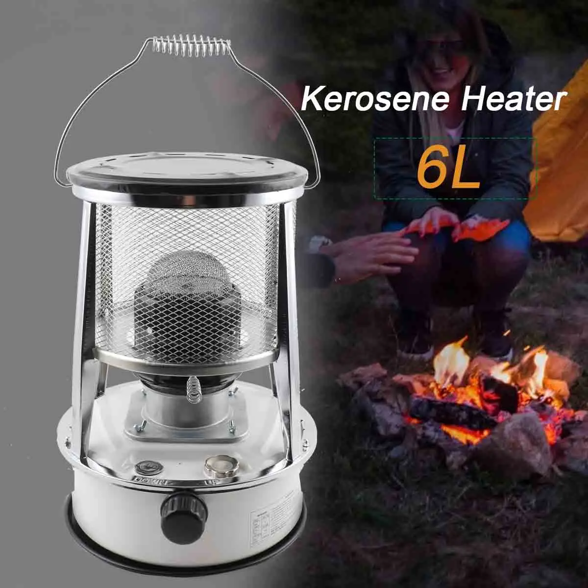 Portable Kerosene Stove,Multifunction Outdoor Camping Cooking Stove Heater Camp Tent Heater for Ice Fish Hike Hunt