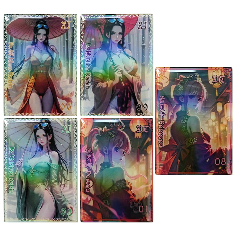 Japanische Anime One Piece Juese Boa-Hancock Perona Rebecca Sammelkarten Weihnachten Geburtstagsgeschenke Kinderspielzeug