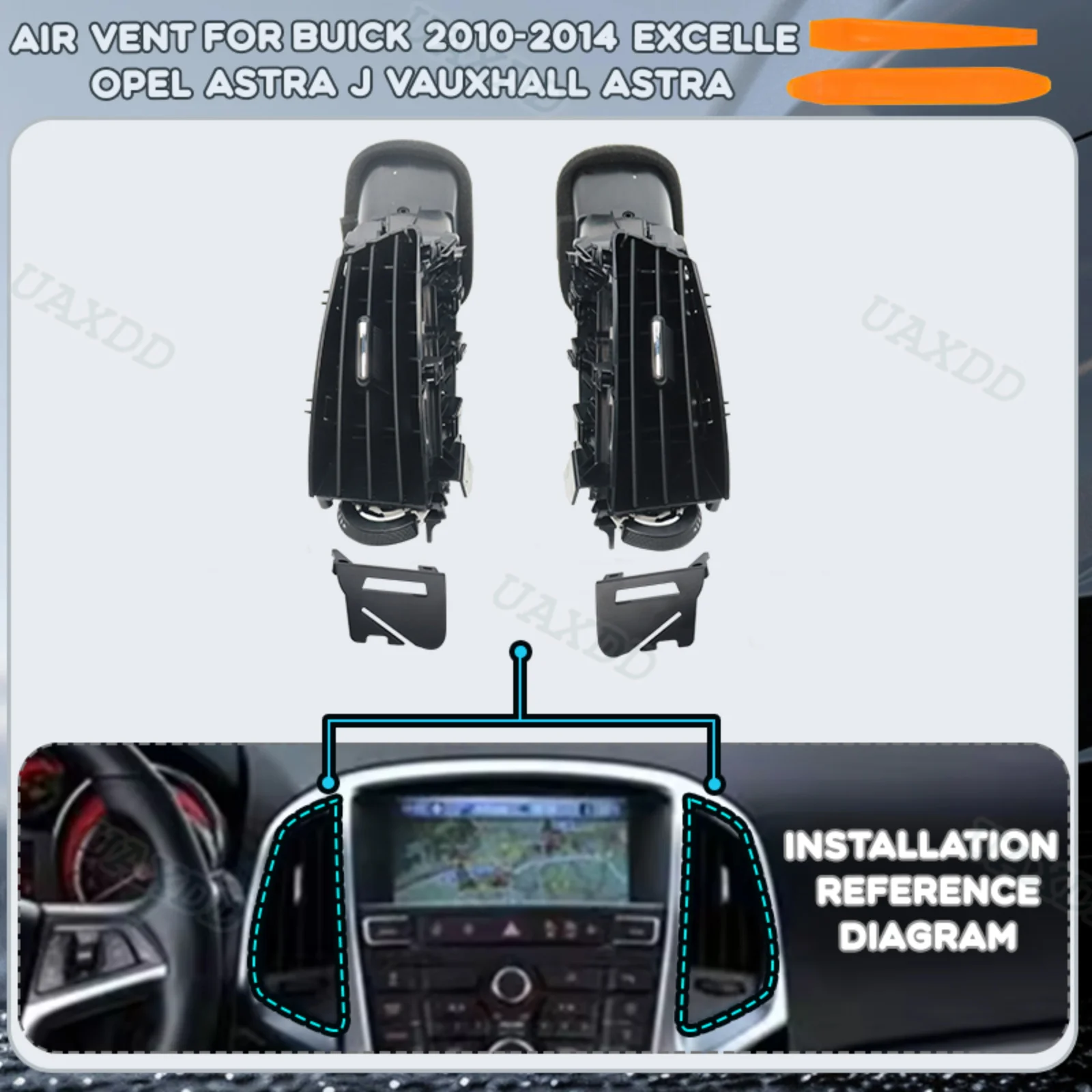 Car Automotive ventilation For Buick 2010-2014 EXCELLE Opel Astra J Vauxhall Astra grille air conditioning assembly equipment AC